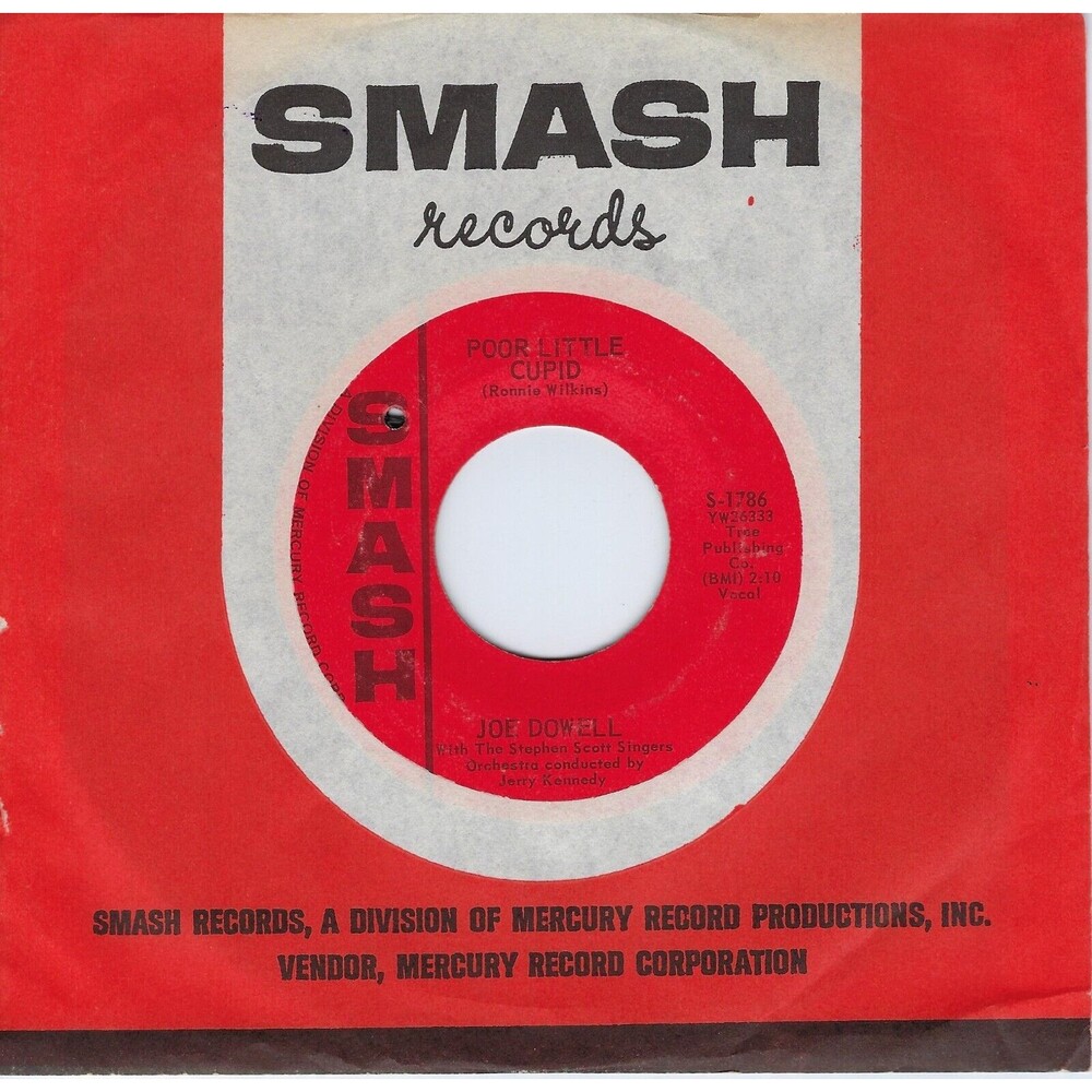 Joe Dowell 45 No Secrets / Poor Little Cupid on Smash VG Rock '63